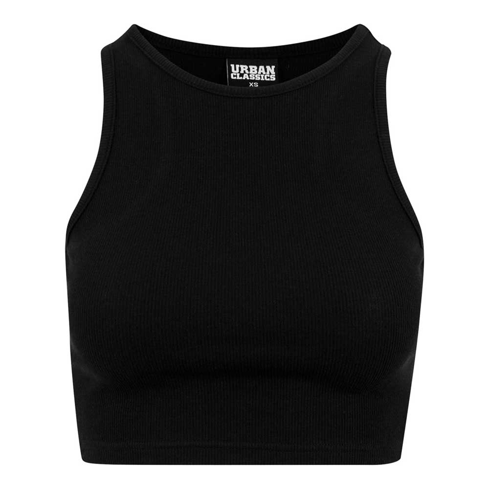 Urban Classics - Rib Crop top - Zwart